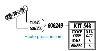 Kit 548 Udor - Kit Valve  - Référence 606249