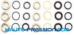 KIT68 - Kit garniture (joints haute pression) + Bagues en laiton pour 3 pistons