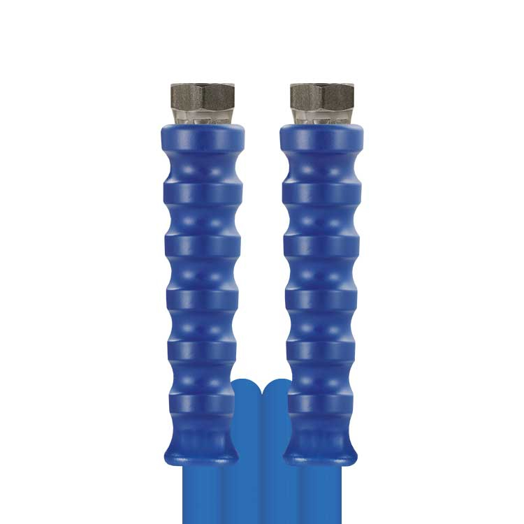 Tuyau haute pression 1 mètre, 180 bar 150°C, 1 tresse métallique DN 12 - 1/2 Femelle - 1/2 Femelle