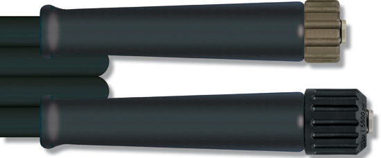 Flexible H.P. 20m 1 tresse métallique robe épaisse 210 bar, 150°C Rotatif