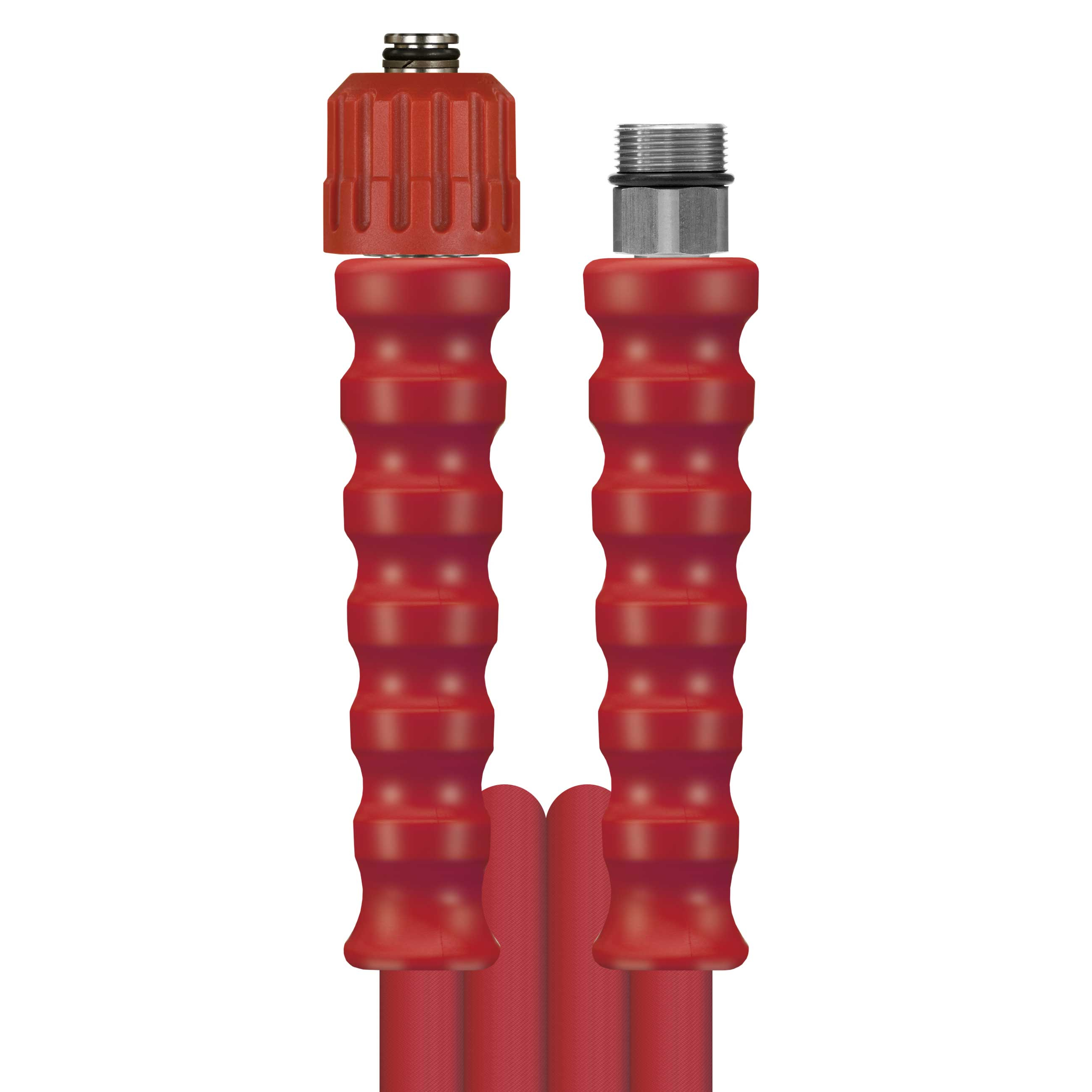 FLEXIBLE DN10-500B ROUGE 30M M24F:M24 M T/INOX AC/ROUGE