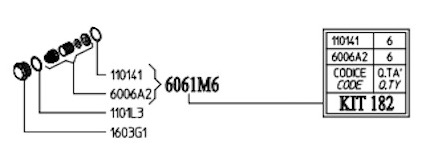 KIT 182 -Kit Valve - Référence 6061M6