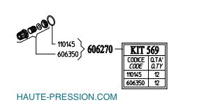 Kit Valve  - KIT 569 - Référence 606270