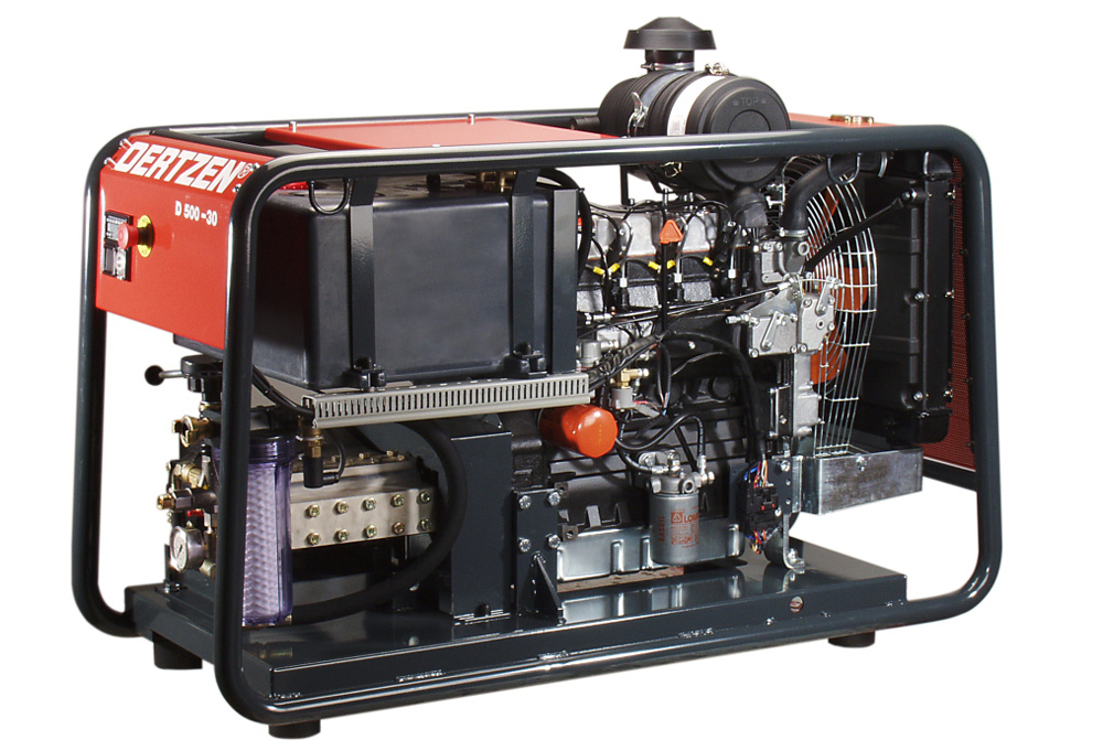 D 500-30 - Nettoyeur haute pression 500 Bar, 30 litres minute, moteur diesel