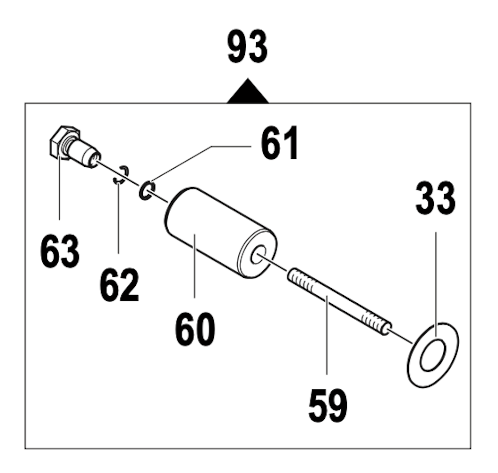 Kit piston diamètre diamètre 45 mm - Référence 2409 0241