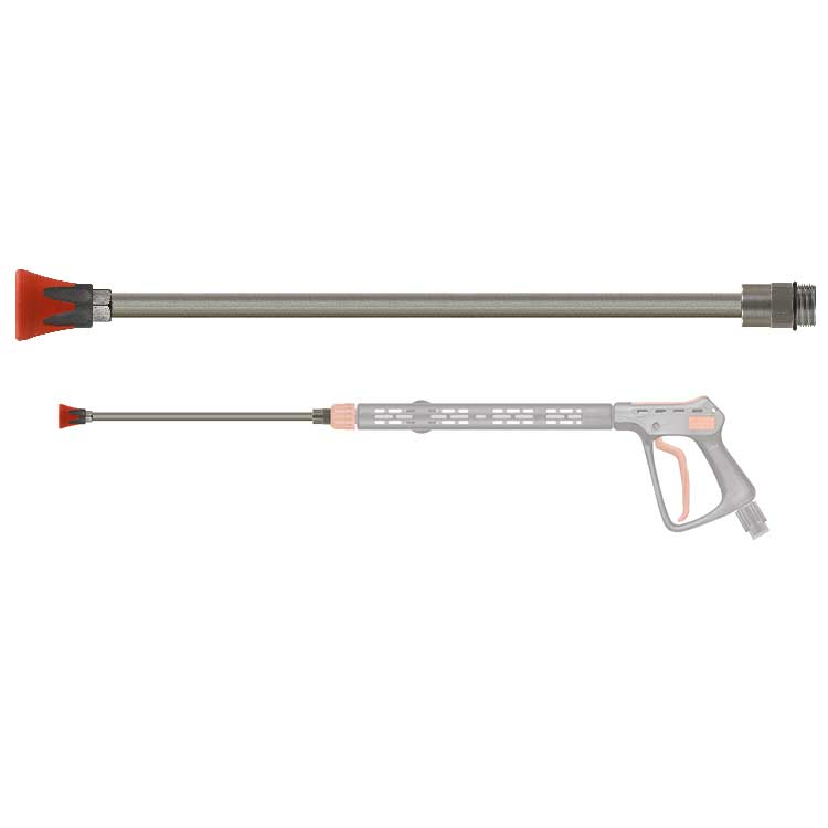 Lance en inox  400 mm, 600 Bar, raccord d'entée M24 Mâle - ST-10 1/4 Femelle