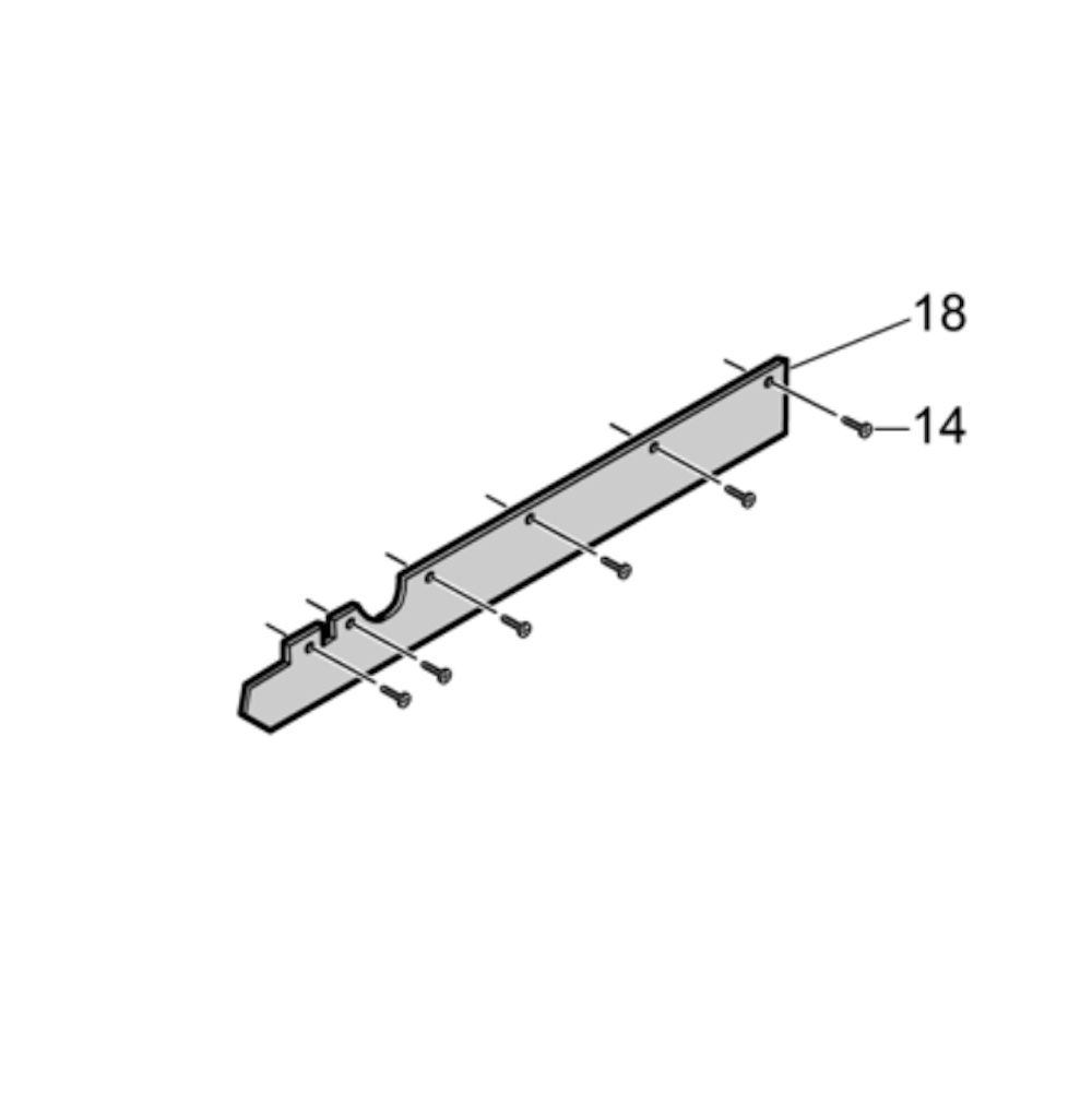 Flap latéral gauche PR 512/712 - Référence article MPVR05268