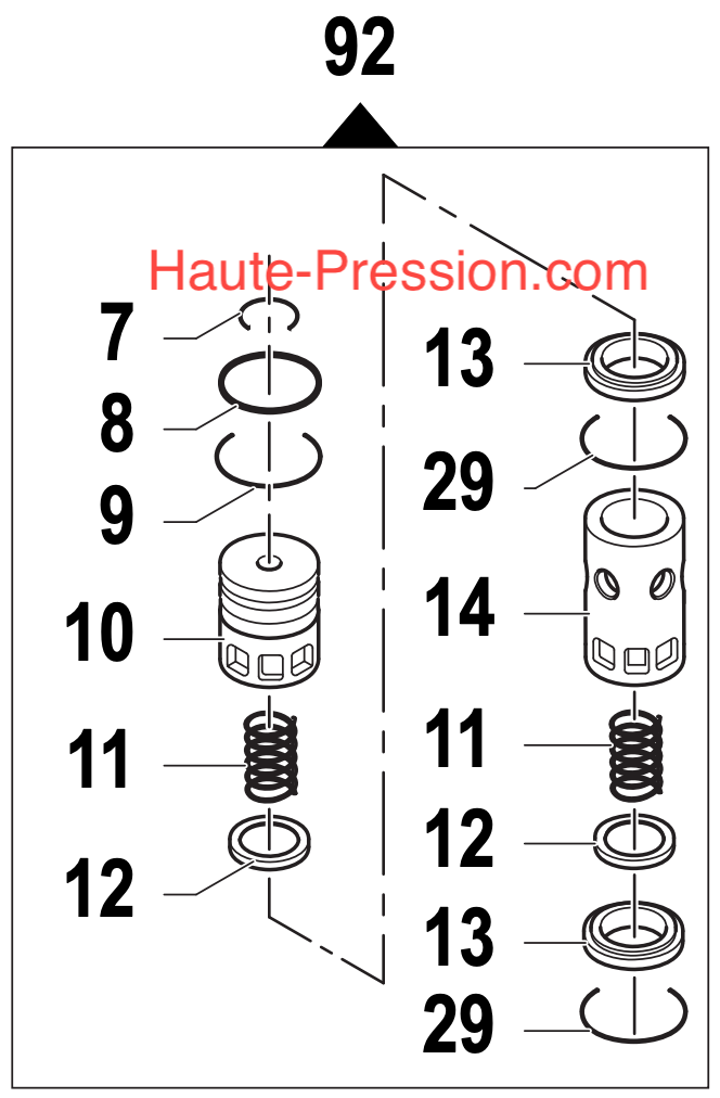 KIT DE CLAPETS POMPE HPP - 5025 0053