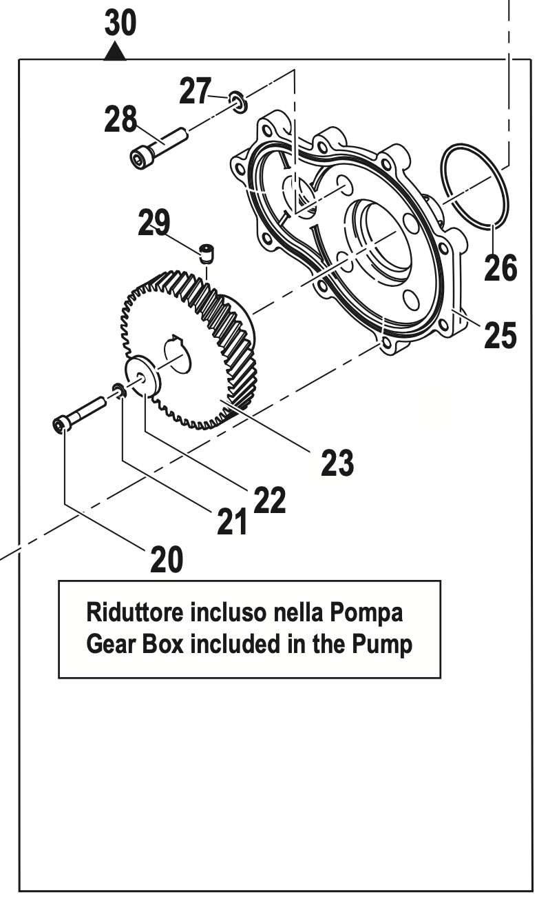 Kit de boîte de vitesses côté pompe - TW HONDA APPR - Référence 5005 0260