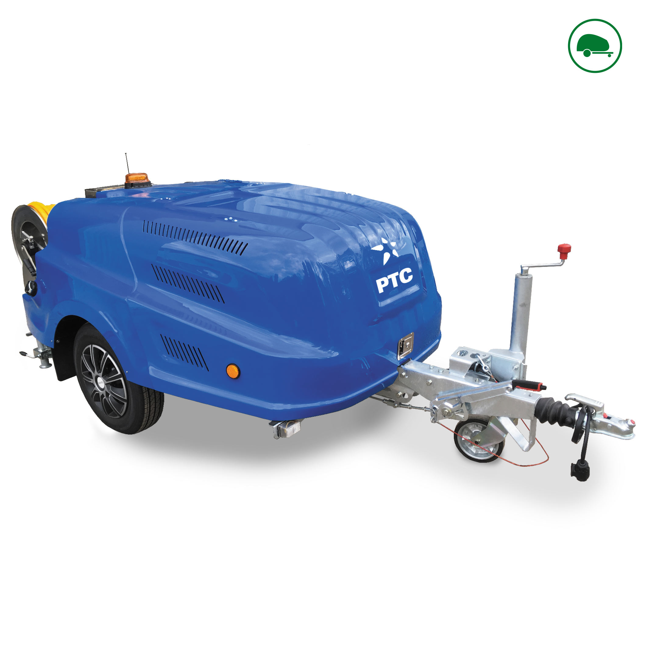 Hydrocureur sur remorque PTC CTR-C-43-180 - 180 bar, 43 litres minute