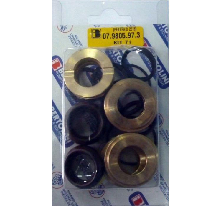 KIT71 - Kit garniture (joints haute pression) + Bagues en laiton pour 3 pistons