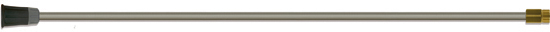 Tube de lance avec protège-buse ST-10, livré sans buse, inox 1000mm max. 400 bar 150°C M22 M - 1/4''