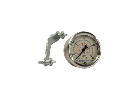 Manomètre 250 Bar - 1/4 mâle avec support -Référence 150391