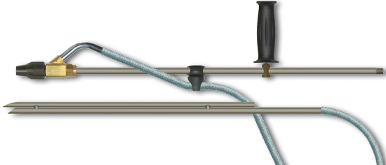 Kit de sablage tube 600 mm tuyau d'aspiration 5m, max. 200 bar