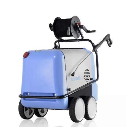 Therm-RP 1200 - Nettoyeur haute pression  eau chaude Electrique avec enrouleur, 210 Bars, 20 litres minutes (Raccord rapide D12)