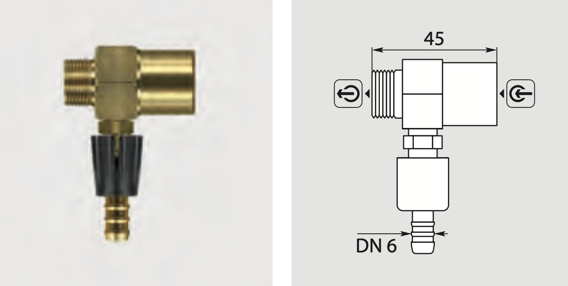 Injecteur avec doseur. Max. 220 bar / 90 °C  R+M 300