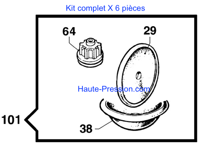 Kit de révision BP151K et BP171K - Référence  5026 0145