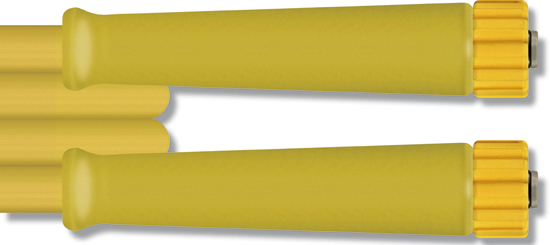 Flexible H.P. alimentaire 15m galva - embouts inox, 2 tresses métaliques 350 bar, 121°C  