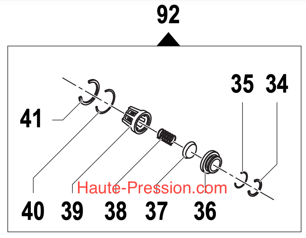 KIT DE CLAPETS POMPE HPP - HPP 5025 0043