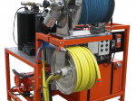 CDT50-400 - Nettoyeur haute pression industriel sur remorque, 400 Bar, 40 litres minute.
