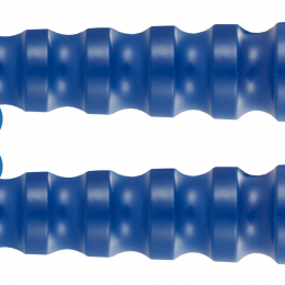 Flexible haute pression bleu 50 mètres, 300 bar 150°C, 2 tresses métalliques DN12 - 1/2 F - 1/2F