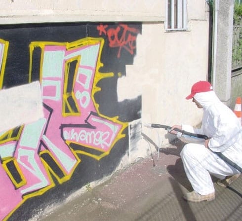 nettoyage des graffitis